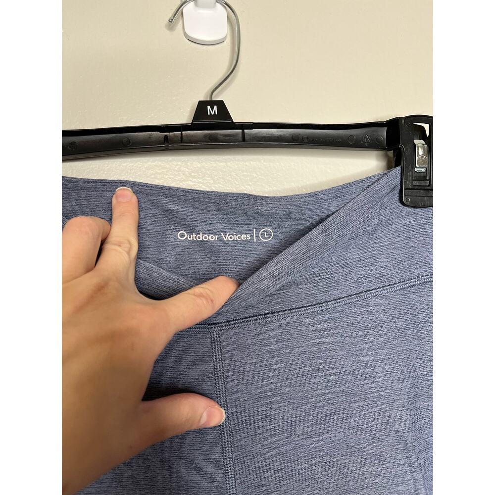 Outdoor Voices High Rise Stretch Lilac 7/8 Womens Athletic Leggings Size Large - Picture 3 of 5